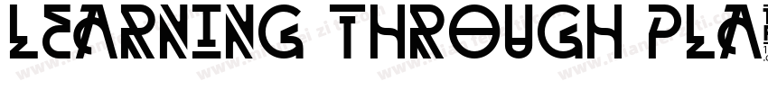 Learning through Pla字体转换